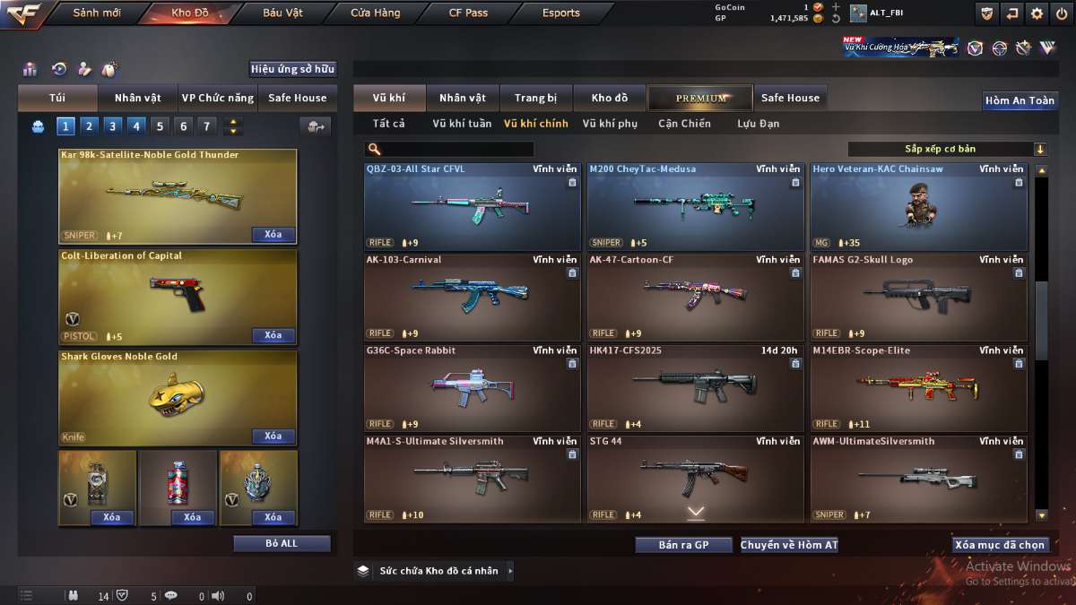 shop acc cf uy tin gia re